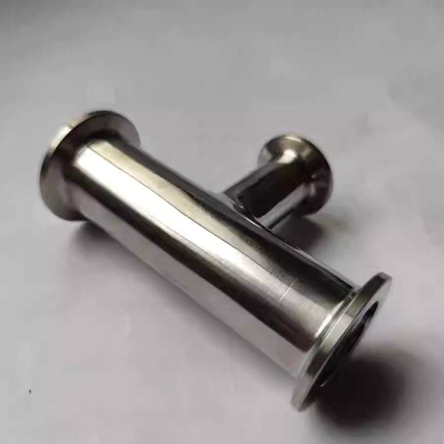 304 Stainless Steel KF Tee Quick-Connect Vacuum Pipe Fitting Non-Standard Customization (Tees-Auminum)